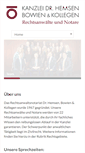 Mobile Screenshot of kanzlei-hemsen.de